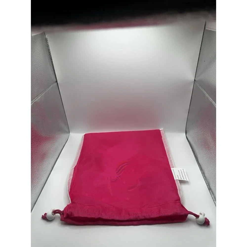 Pink Unicorn Rainbow Star Drawstring Bag Gift Sack Bee Green Bags, 100% Polyster